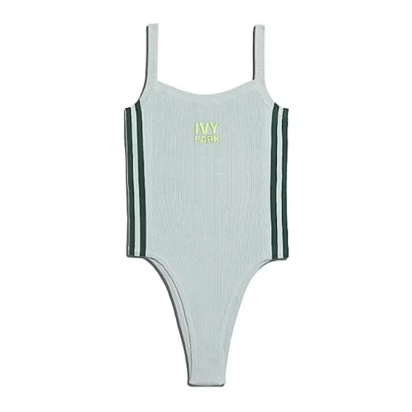 Adidas x Ivy Park Knit Tank Green Bodysuit NWOT - Picture 4 of 7